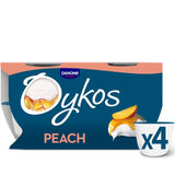 Oykos Peach Luxury Greek Style Yoghurt Dessert 4 x 110g