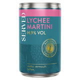 Served lychee martini canned cocktail 125ml (British brand)