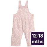 M&S infant dungaree set pink 12-18 months, imported from the UK