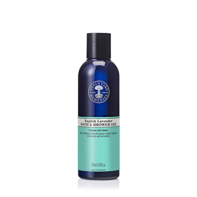 Neal's Yard Remedies English Lavender Bath & Shower Gel 200ml, imported from the UK