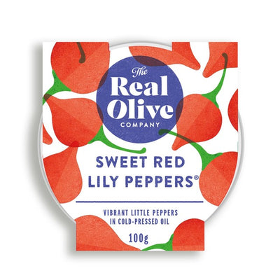 The Real Olive Co. Sweet Red Lily Peppers Pickled Peppers 100g