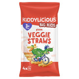 Kiddylicious Pizza Flavoured Veggie Straws Kids Snacks 4 x 12g