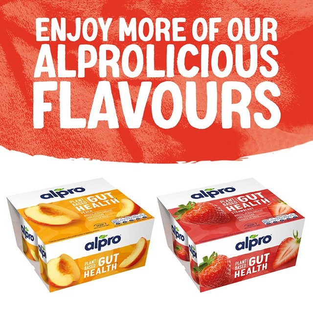 Alpro strawberry yogurt alternative 4 x 125g - British product