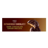 M&S Outrageously Chocolatey Dark Chocolate & Ginger Biscuits 175g