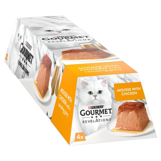 Gourmet Chicken Mousse wet cat food 4 x 57g, UK version