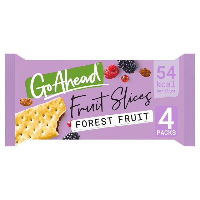 Go Ahead forest fruit crispy biscuit slices multipack 12 slices - British product