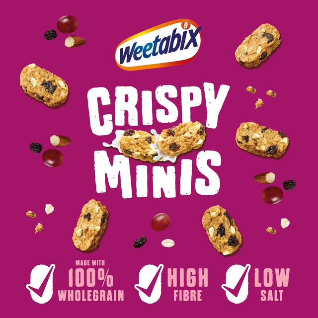 Weetabix Crispy Minis Fruit & Nut breakfast cereal 500g (British brand)