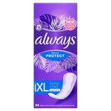 Always Dailies Extra Protect Long Plus Panty Liners 24 Pack