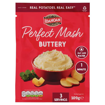 Idahoan Buttery Mash Instant Mashed Potatoes 109g