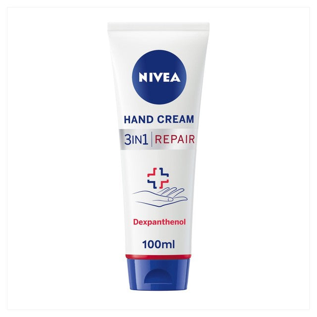 Nivea 3 in 1 Repair Hand Cream 100ml, imported from the UK