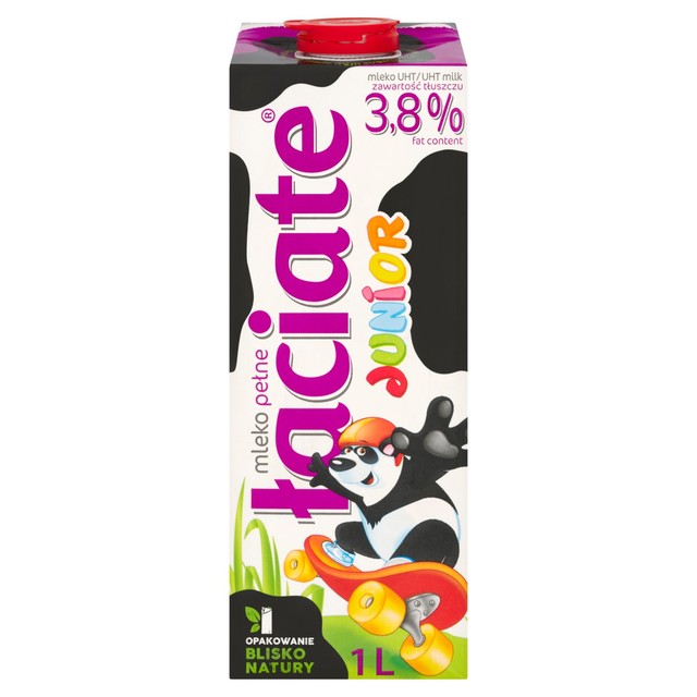 Mlekpol Laciate UHT Milk Junior 1L, imported from the UK