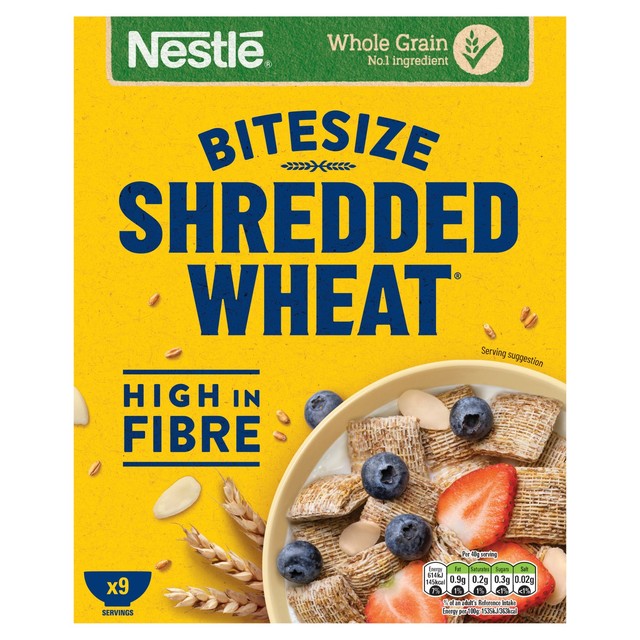 Nestle Shredded Wheat Bitesize cereal 370g (British brand)