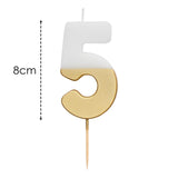 Talking Tables Number 5 Large Gold Birthday Candle