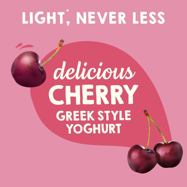 Light & Free Cherry Greek Style Fat Free Yoghurt Multipack