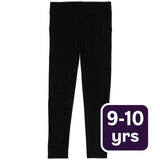 M&S Girls Cotton Rich Leggings Black Girls Leggings 9-10 Years
