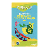 Fish 4 Ever Whole Sardines Organic Lemon Olive Oil Canned Sardines 120g