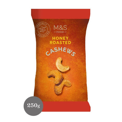 M&S Honey Roasted Cashews Cashew Nuts 250g