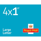 Royal Mail 1st Class Large Stamps 4 stamps - British product