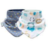 Cheeky Chompers Neckerbib Animals & Stars Reversible Dribble Bibs One Size