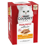 Gourmet wet cat food poultry variety turkey chicken duck 6 x 50g - British product