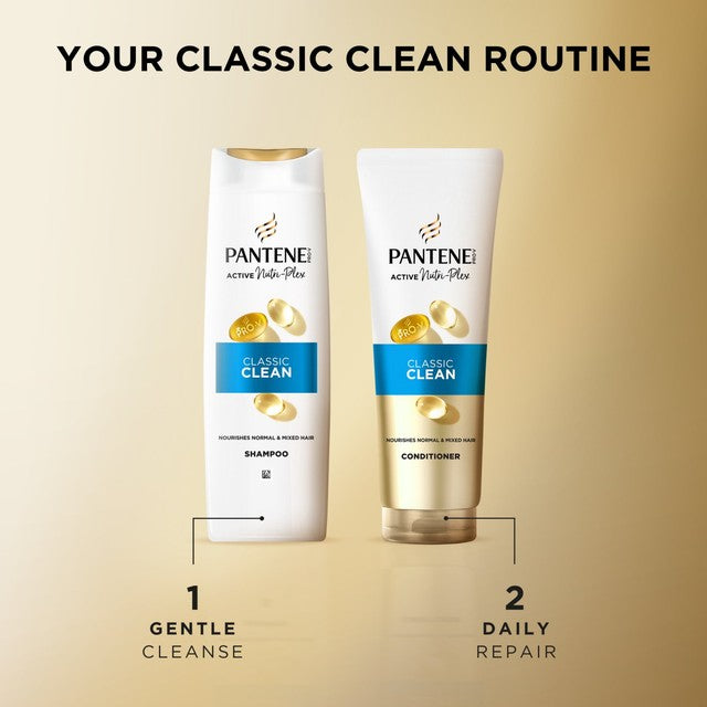 Pantene Classic Clean Hair Conditioner 350ml, imported from the UK
