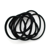 Basicare black flat snag free hair bands 8 pack - British product