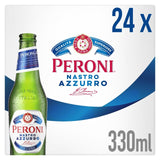 Peroni Nastro Azzurro Italian Lager Bottles 24 x 330ml