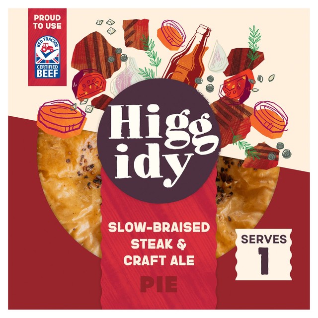 Higgidy slow-braised steak and craft ale pie 200g, UK version