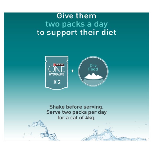 Purina One Hydralife with chicken cat supplement 6x50g pouches, imported from the UK