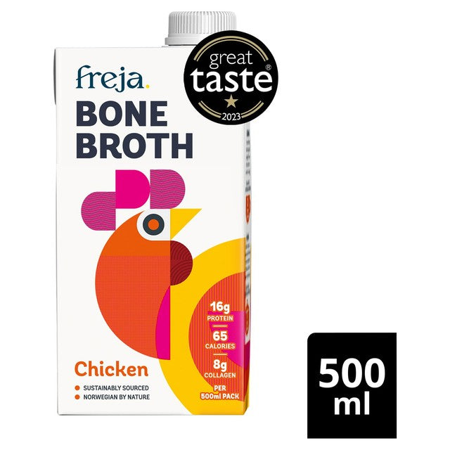 Freja chicken bone broth classic sipping 500ml - British product