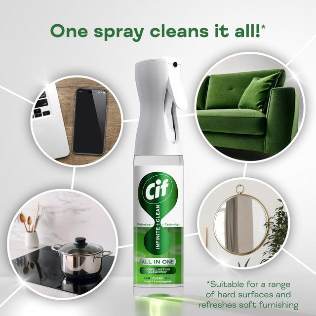 Cif Infinite Clean Lime & Lemongrass all-purpose cleaning spray 280ml - British product