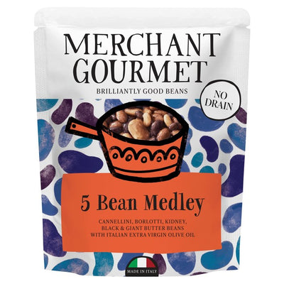 Merchant Gourmet 5 Bean Medley Cooked Beans 240g