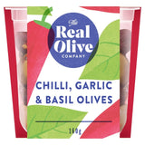 The Real Olive Co. Pitted Tricolore Mixed Olives Antipasti 160g