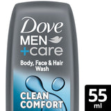 Dove Men+Care Clean Comfort Body Wash Travel Size 55ml