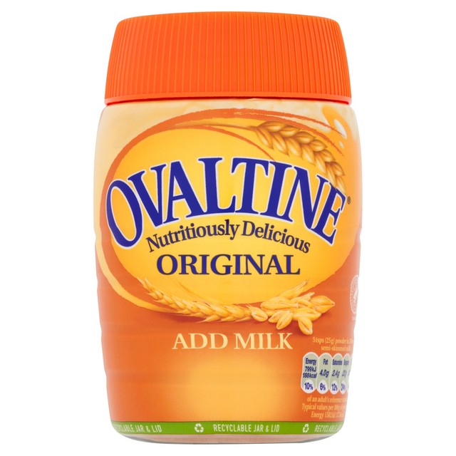 Ovaltine Original malted drink powder 300g jar, imported from the UK