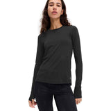 M&S Goodmove Scoop Neck Fitted Gym Top in Black, size 18, imported from the UK