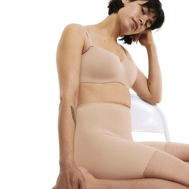 M&S Light Control Thigh Slimmers Rose Quartz Size 14, UK version