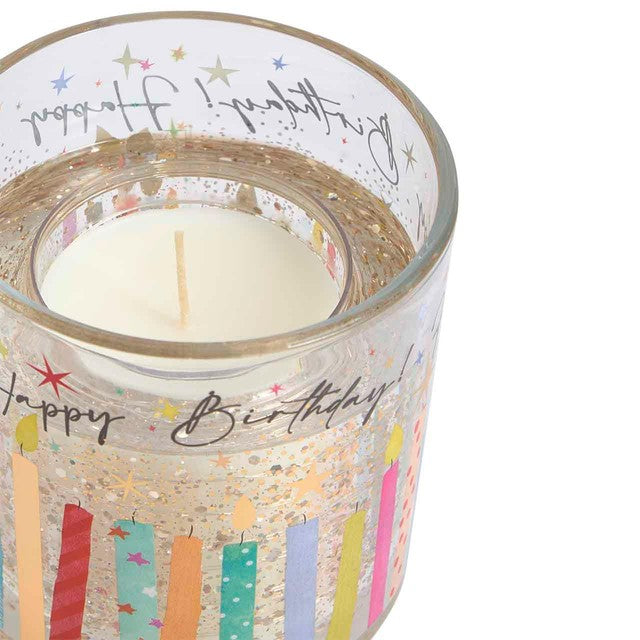 M&S Happy Birthday Light Up Candle Multi, imported from the UK