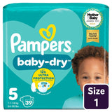 Pampers Baby-Dry Nappies Size 5 Essential Pack 11-16kg