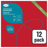 Duni Red Luxury Compostable Large Paper Napkins 12 Pack