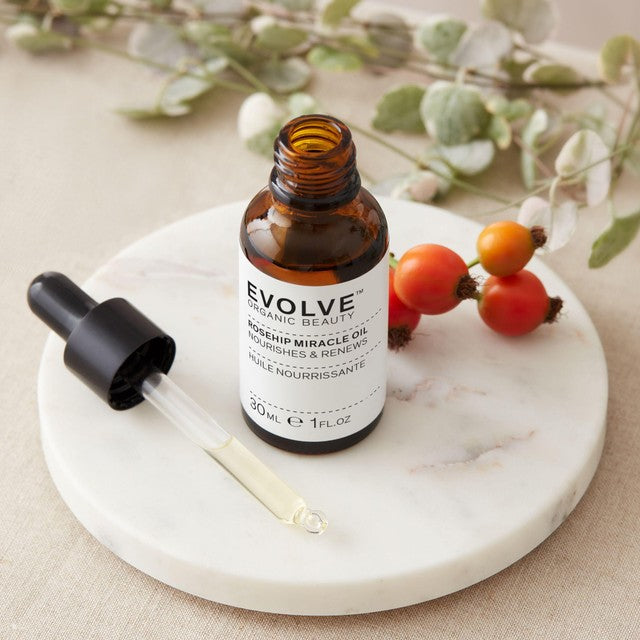 Evolve Beauty Organic Rosehip Miracle facial oil 30ml - British product