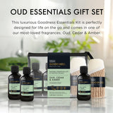 Baylis & Harding Oud Cedar & Amber bath and body gift set - British product
