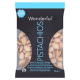 Wonderful roasted no salt pistachios 125g (British brand)