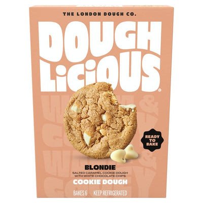 Doughlicious Salted Caramel & White Chocolate Ready to Bake Cookie Dough 204g