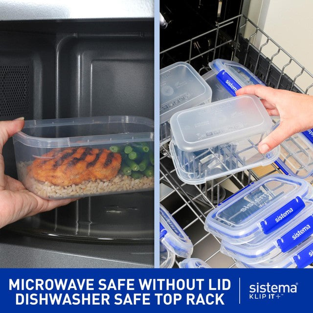 Sistema Klip It Plus food storage containers 3x1L, UK version