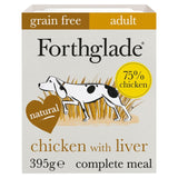 Forthglade Natural Grain Free Wet Dog Food Chicken with Liver & Veg 395g