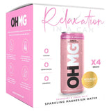 OHMG Raspberry Flavoured Sparkling Magnesium Water 4 x 330ml