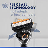 Gillette ProGlide Flexball manual razor starter pack with 4 blades - British product