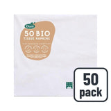 Duni White Compostable Paper Table Napkins 50 per pack