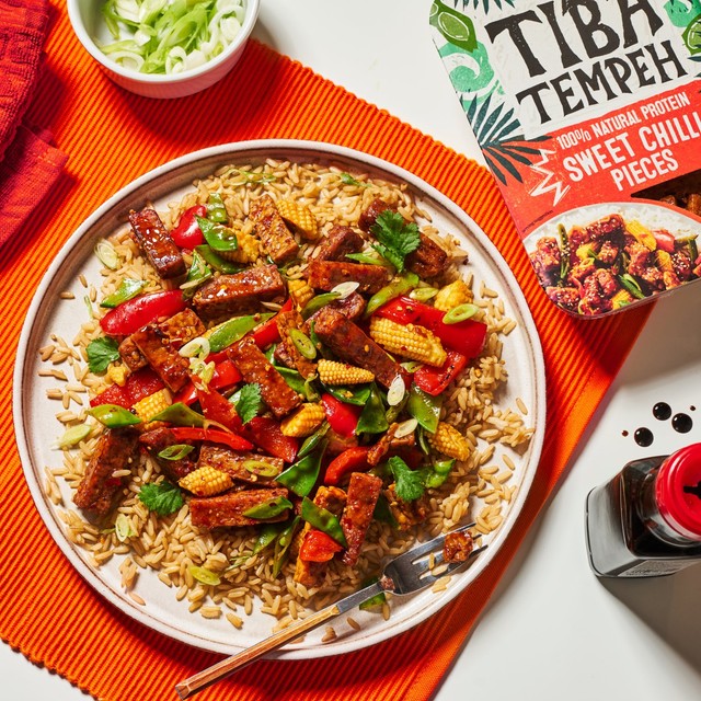 Tiba Tempeh organic sweet chilli tempeh pieces 200g (British brand)